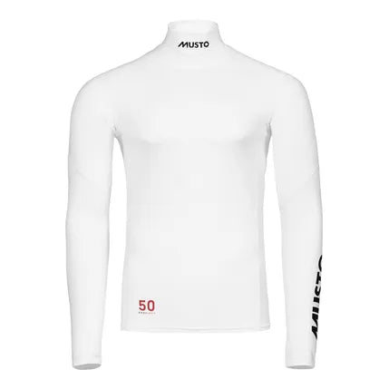 Musto Championship long sleeve Rash Top White