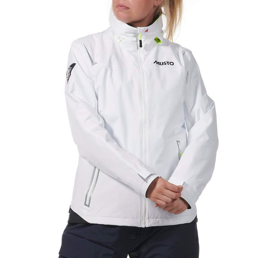 MUSTO WOMEN'S BR1 SOLENT JACKET WHITE SIZE 12