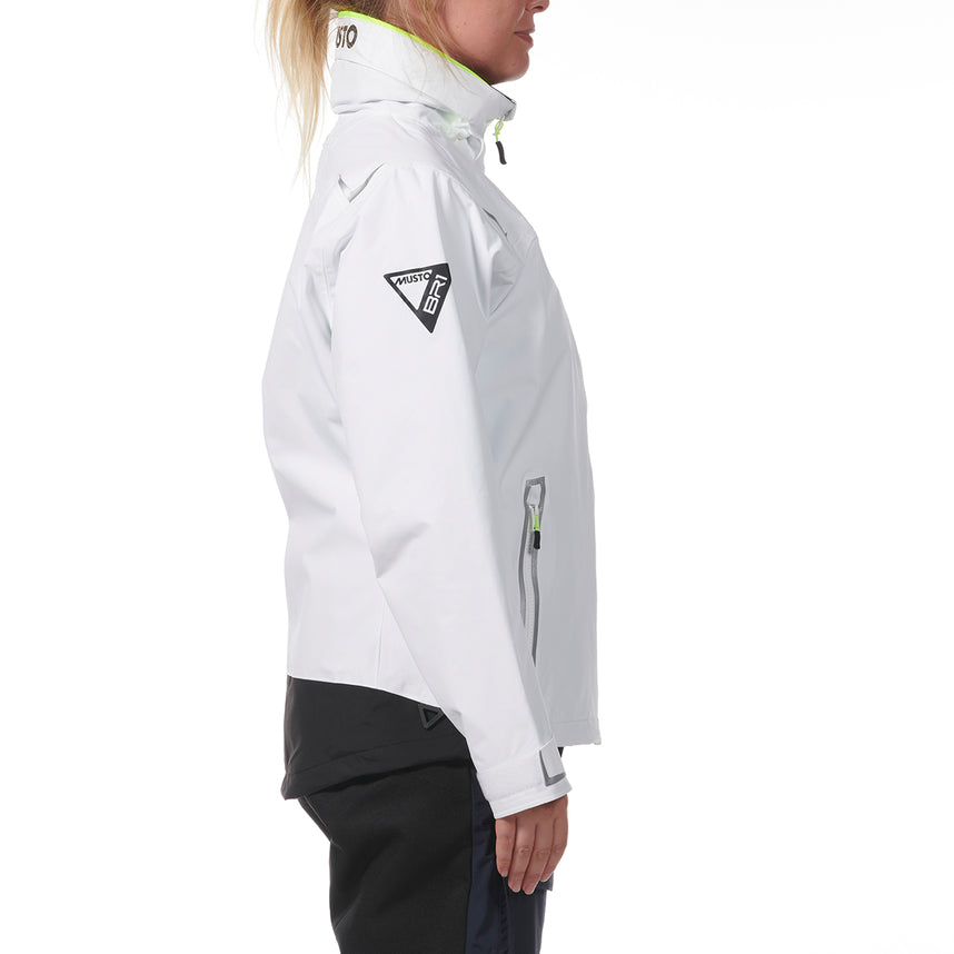 MUSTO WOMEN'S BR1 SOLENT JACKET WHITE SIZE 12