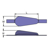 Teardrop Hull Anodes CM37GZ (Weld-on) 2kg