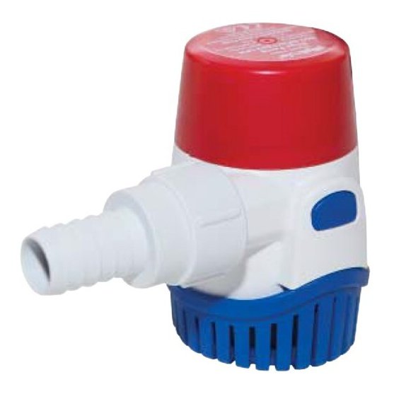 RULE BILGE PUMP - 360GPH, NON-AUTOMATIC 12V RWB800