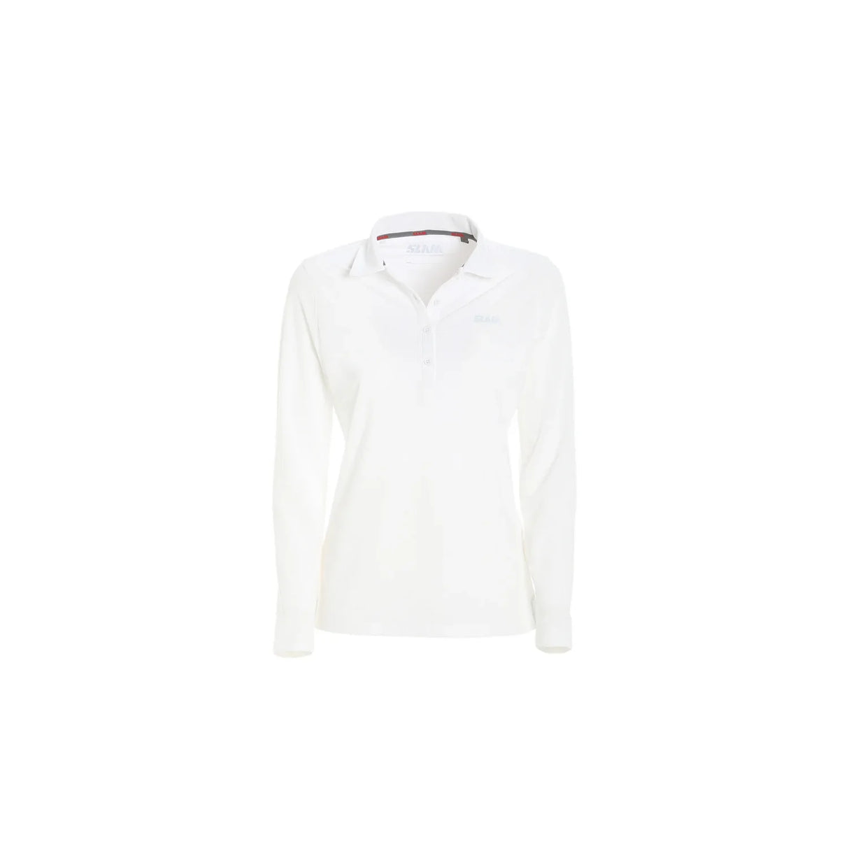 Slam Womens Active LS Techno Pique Polo White