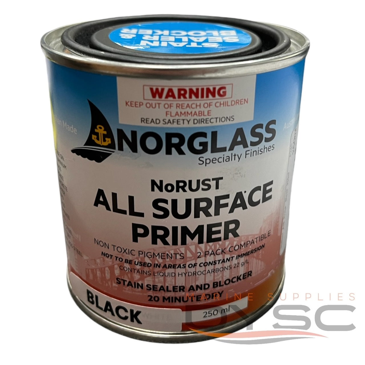 Norglass NoRust All Surface Primer Black ***Various Sizes***