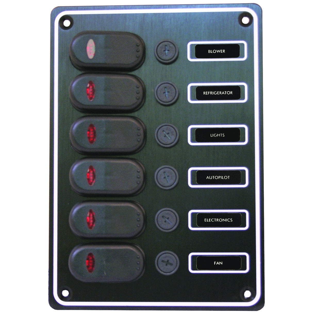 Switch Panel 6 Gang RWB2105