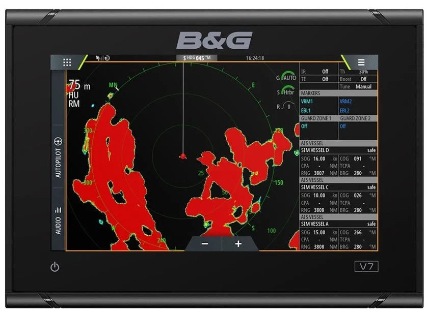 B&G - Vulcan 7R, 7-inch chartplotter and radar display with global basemap