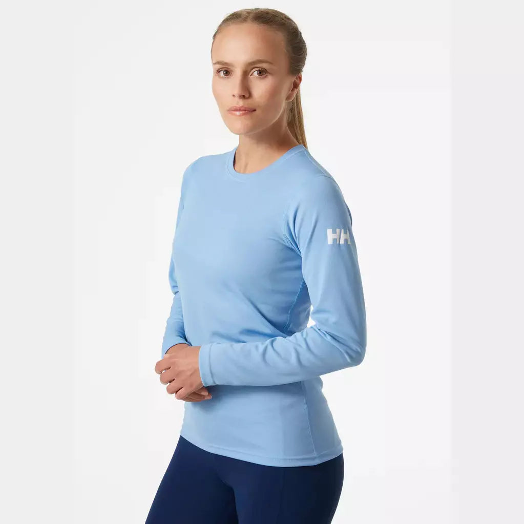 HELLY HANSEN CREW LS, BRIGHT BLUE WOMENS