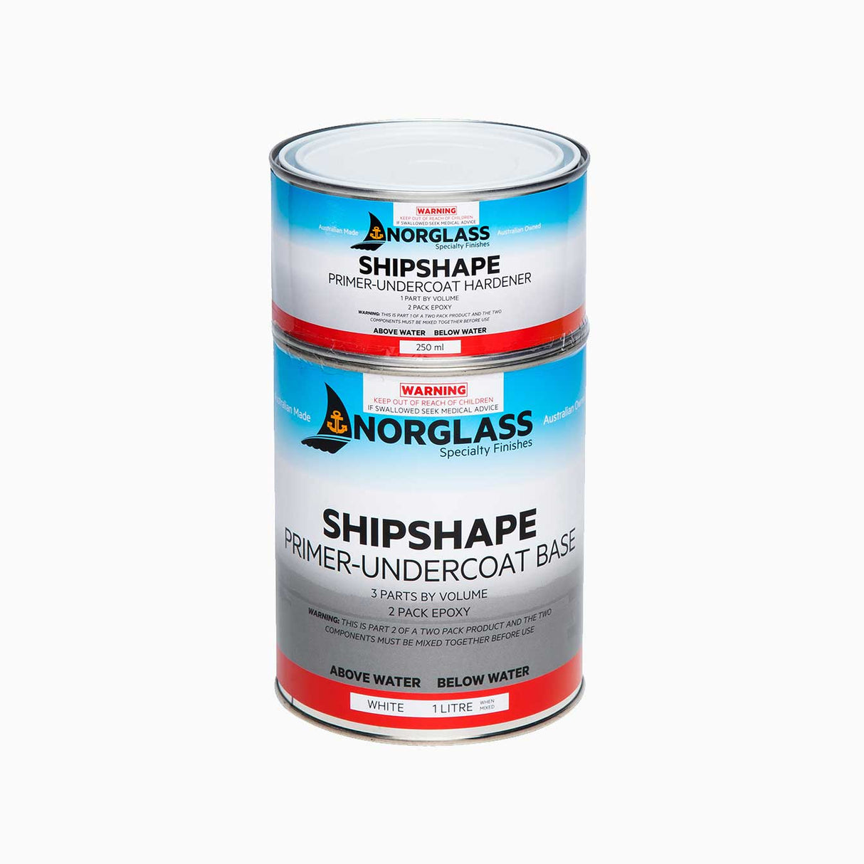 Norglass Shipshape Primer Undercoat White Various Sizes