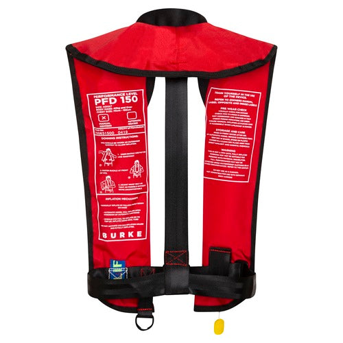 Burke Standard Automatic Inflatable PFD 150N AS4758.1.2022