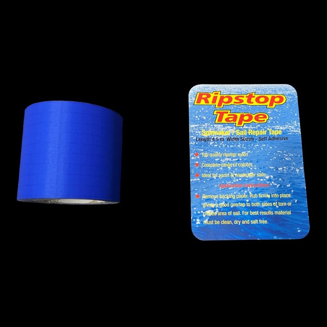 Ripstop Spinnaker Sail Repair Tape Royal Blue