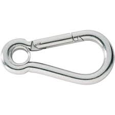 Spring Hook (Carabiner) Eyelet 100mm