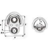 Wichard Universal folding padeye 6mm